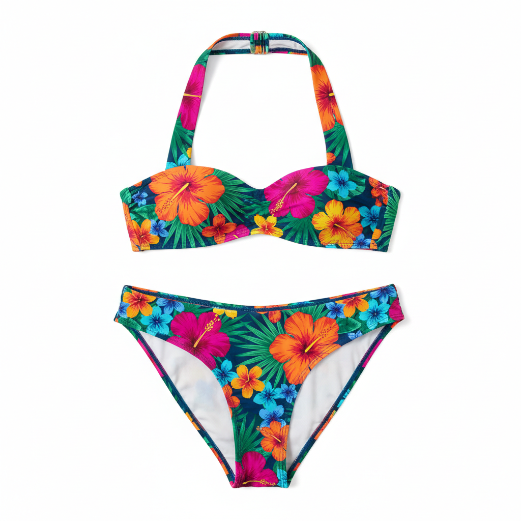 Women's Tropical Floral Bikini Set
